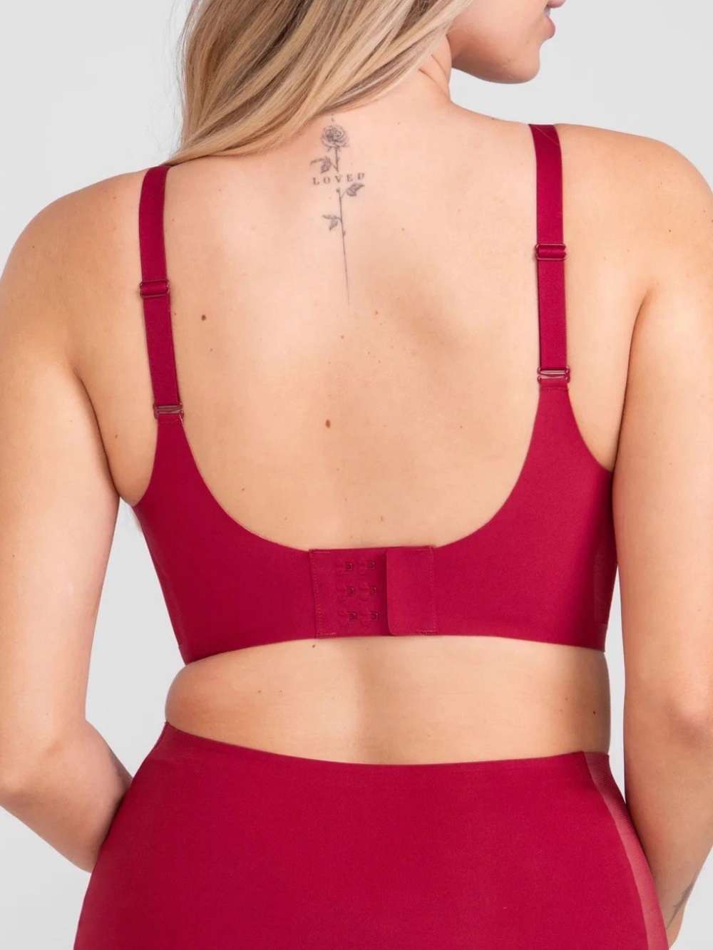 Honeylove Crossover Bra Ruby Red 38DDD(F)/G - Picture 3 of 8